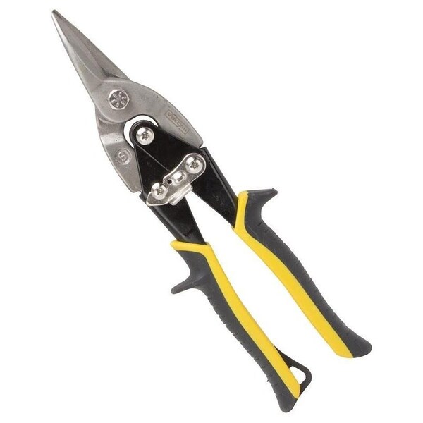 Vulcan Aviation Snip, 10-1/8 in OAL, Straight Cut, Chrome Vanadium Steel Blade, Cushion Grip Handle - TS-01030
