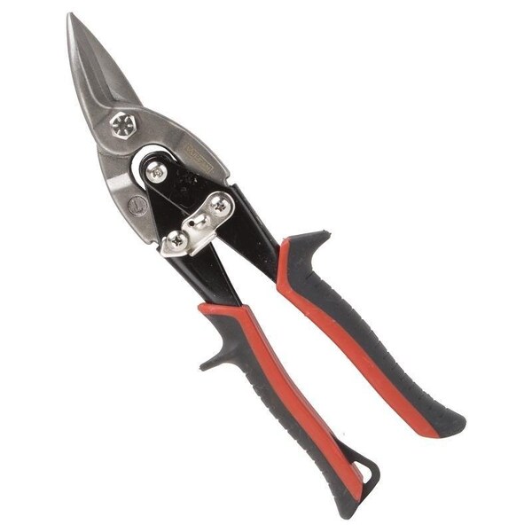 Vulcan Aviation Snip, 10-1/8 in OAL, Left Cut, Chrome Vanadium Steel Blade, Cushion Grip Handle - TS-01010