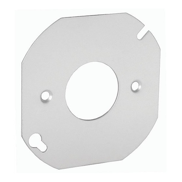 Southwire Electrical Box Cover, Octagon, Galvanized Steel, Flat Cover - 54C41