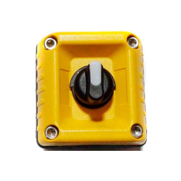 Controles Springer Co T.E.R., Estación de control montada en pared VICTOR, Amarilla, 1 Orificio, Selector de 3 Posiciones - F71EY00000001007