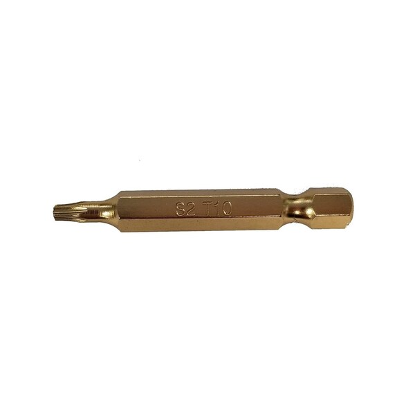 Woodpro Fasteners 50 mm x 2 in. Gold Finish Bits, 100PK - BIT-T10X50-100PK