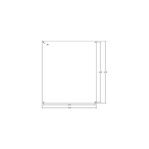 Vynckier Enclosure Systems Vynckier Mp1614a Vj 16in X 14in Aluminum Mounting Plate - Min Qty 6 - MP1614A