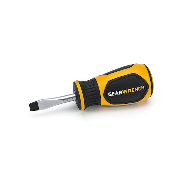 Gearwrench 1/4" x 1-1/2" Slotted Dual Material Screwdriver - 80012H