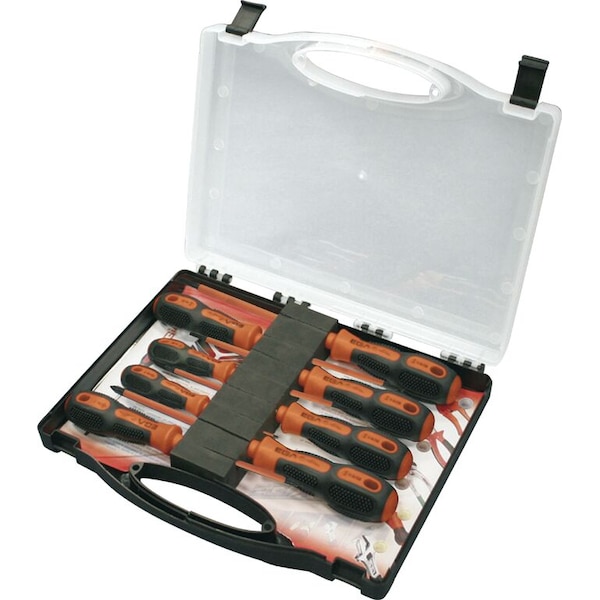 Ega Master SET OF 6 ELECTRICIAN SCREWDRIVERS MASTERTORK 1000 V IN PLASTIC CASE - 76669