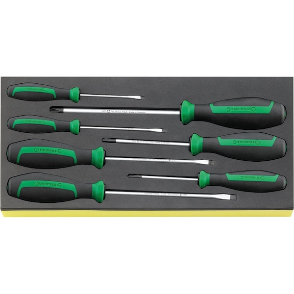 Stahlwille Tools DRALL+ set of screwdrivers i.TCS inlay No.TCS 4620/4630 1/3-tray7-pcs. - 96838278