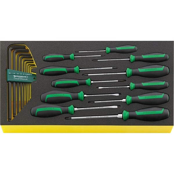 Stahlwille Tools DRALL+ set of screwdrivers i.TCS inlay No.TCS WT 4622-4650 -tray20-pcs. - 96830122