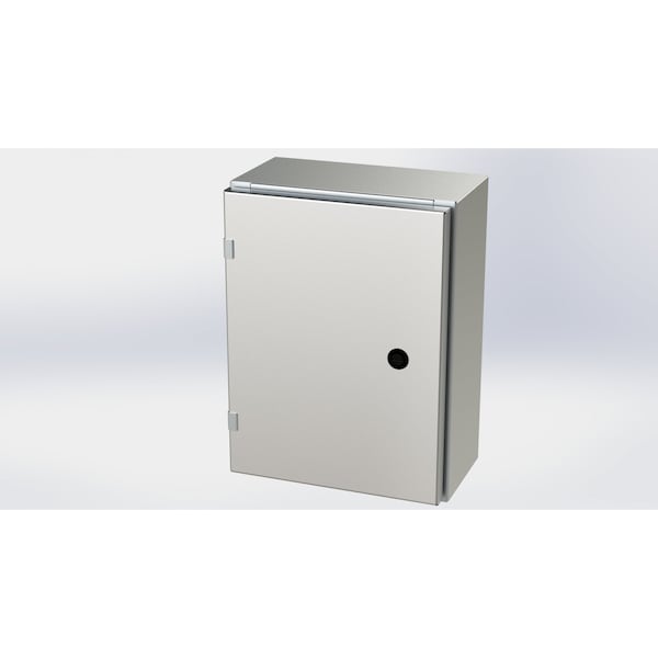 Saginaw Control & Engineering 304 Stainless Steel Electrical Enclosures, 16 in H, 6 in D, 12 in W, NEMA 3R, 4, 4X, 12, 13, Hinged - SCE-16EL1206SSLP