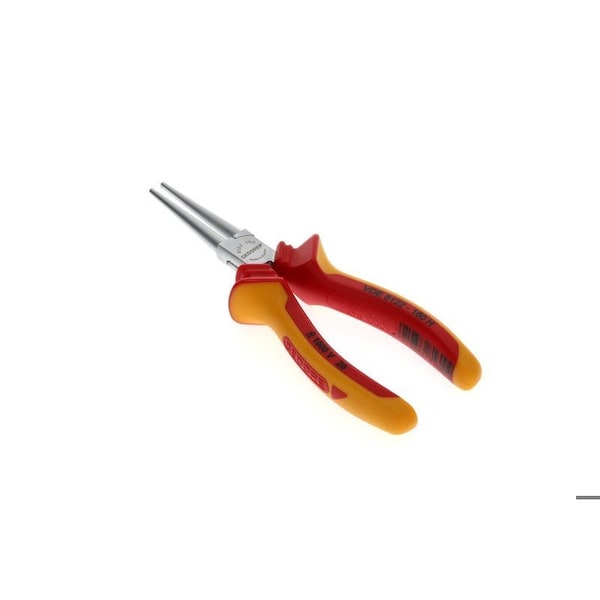 Gedore Insulated Round Nose Pliers, 6-1/4", Overall Length: 160mm - VDE 8122-160 H