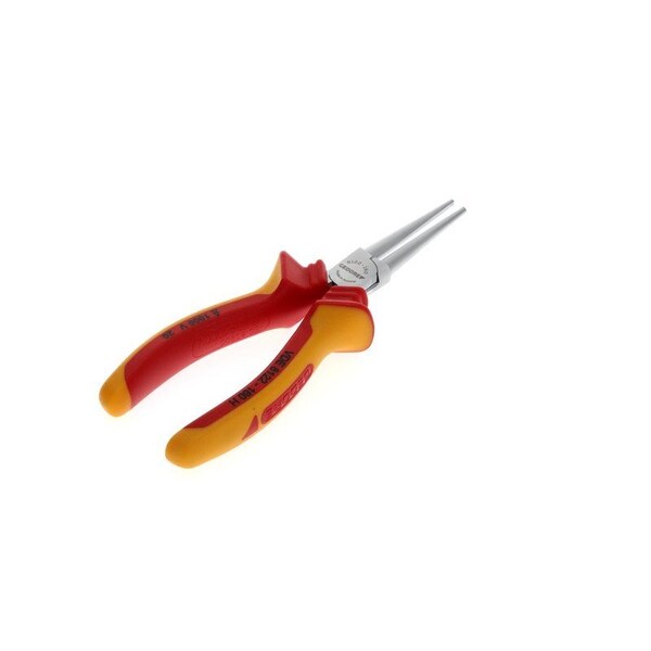 Gedore Insulated Round Nose Pliers, 6-1/4", Overall Length: 160mm - VDE 8122-160 H
