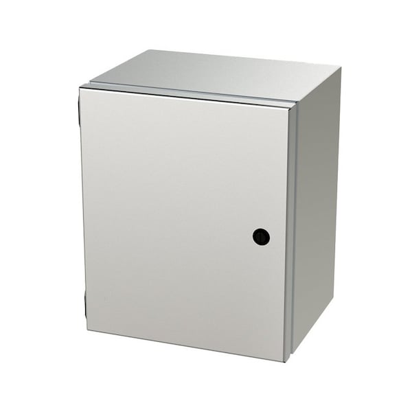Saginaw Control & Engineering 304 Stainless Steel Electrical Enclosures, 12 in H, 8 in D, 10 in W, NEMA 3R, 4, 4X, 12, 13, Hinged - SCE-12108ELJSS