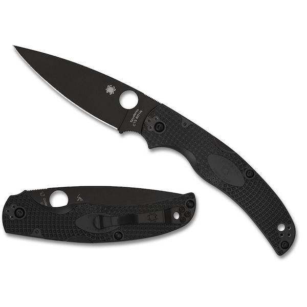 Spyderco 2024 Spyderco Reveal 13 Native Chief Black Lightweight Black Blade, Plain Edge - SPY-C244PBBK