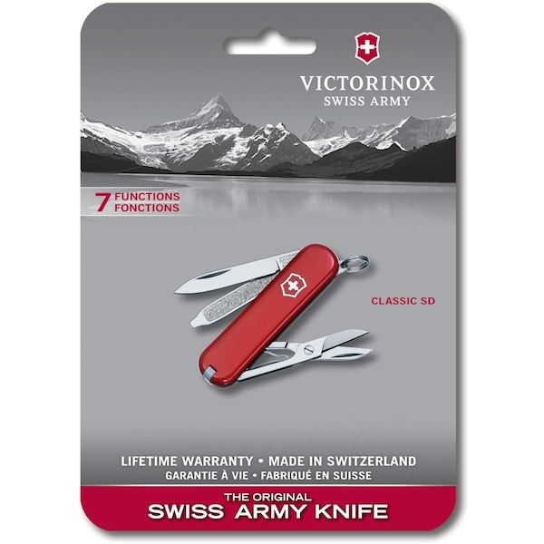 Swiss Army Brands 2024 Victorinox 56011 Classic Sd Red 58Mm, Clam Pack - VIC-0.6223-X107