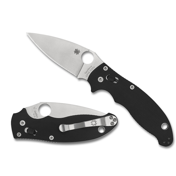 Spyderco 2024 Spyderco Manix 2 G-10 Black Plain - SPY-C101GP2