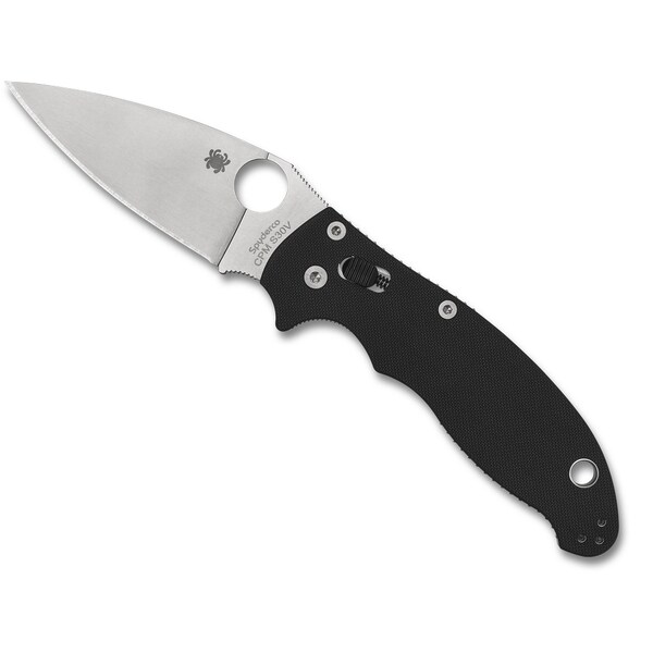 Spyderco 2024 Spyderco Manix 2 G-10 Black Plain - SPY-C101GP2