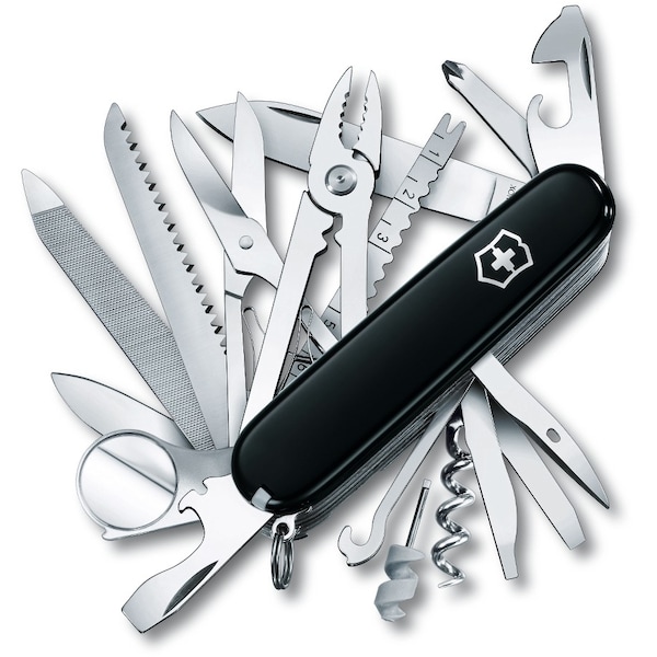 Swiss Army Brands 2024 Victorinox 53503 Swisschamp Black 91Mm - VIC-1.6795.3-X1