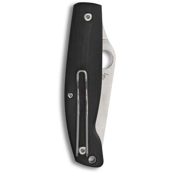 Spyderco 2023 Spyderco Reveal 6 Pattadese G-10 Black M390 Steel Plain Edge - SPY-C257GP