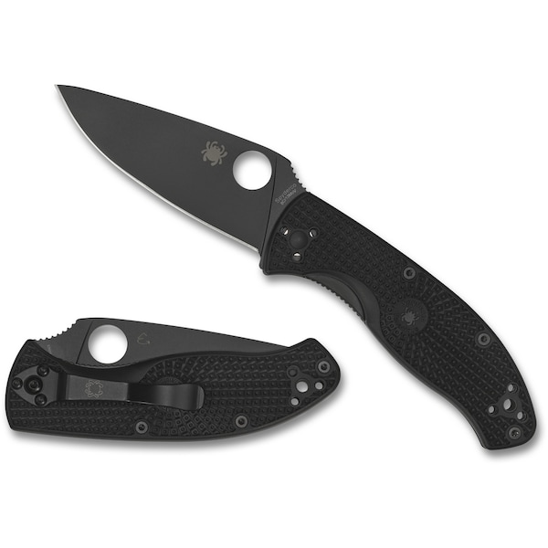 Spyderco 2024 Spyderco, Reveal V4, Tenacious, Black Frn, Black Blade, Plain Edge - SPY-C122PBBK