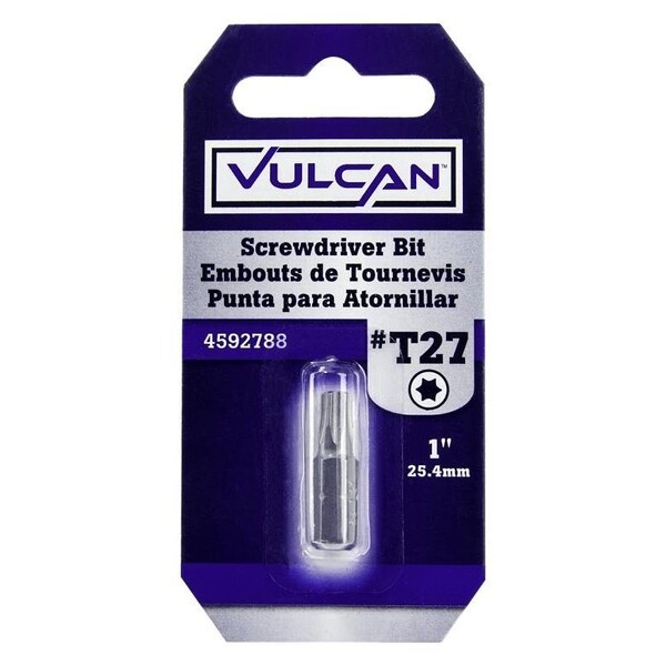 Vulcan Screwdriver Bit, Hex Shank, S2 Chrome Molybdenum Steel - 307671OR