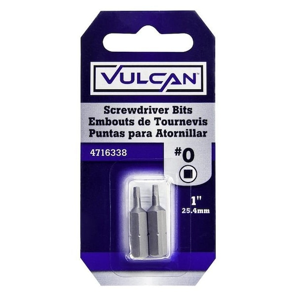 Vulcan Screwdriver Bit, S2 Chrome Molybdenum Steel - 305382OR