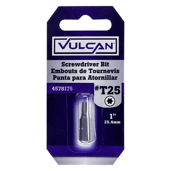 Vulcan Screwdriver Bit, Hex Shank, S2 Chrome Molybdenum Steel - 307591OR