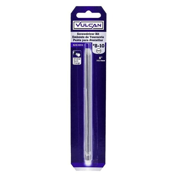 Vulcan Screwdriver Bit, Hex Shank, S2 Chrome Molybdenum Steel - 377021OR