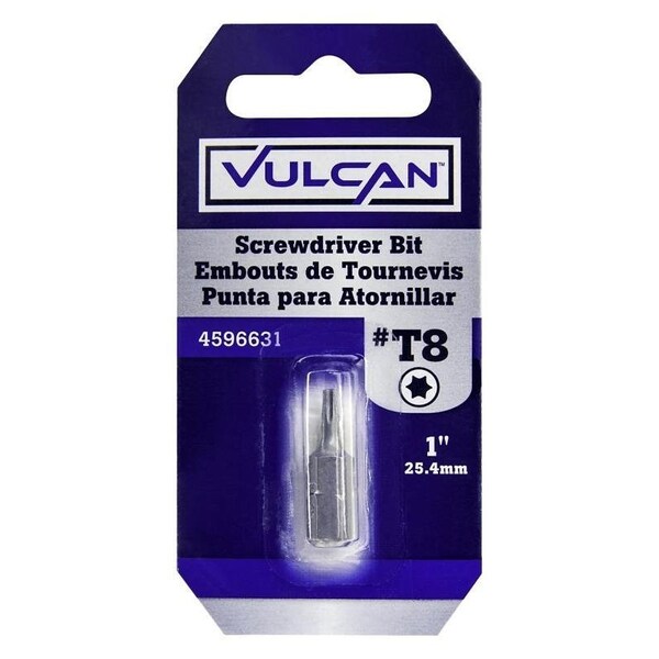 Vulcan Screwdriver Bit, Hex Shank, S2 Chrome Molybdenum Steel - 307081OR