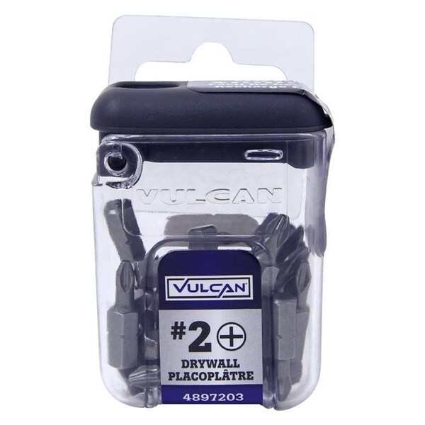 Vulcan Screwdriver Bit, Hex Shank, S2 Chrome Molybdenum Steel - 402741OR