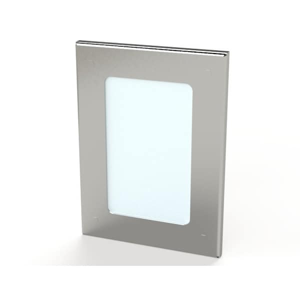 Saginaw Control & Engineering Window, 7-1/2 in. H x 5-1/2 in. W x 0.38 in. L, 304 Stainless Steel - SCE-PWK53NFSS
