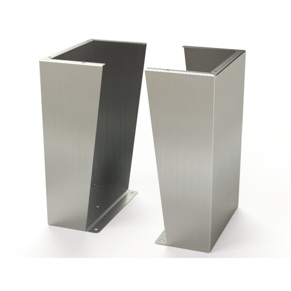 Saginaw Control & Engineering Floor Stand Kit, 24 in. H x 16 in. W x 9.13 in. L, 304 Stainless Steel, 1 PR - SCE-FK2416SS