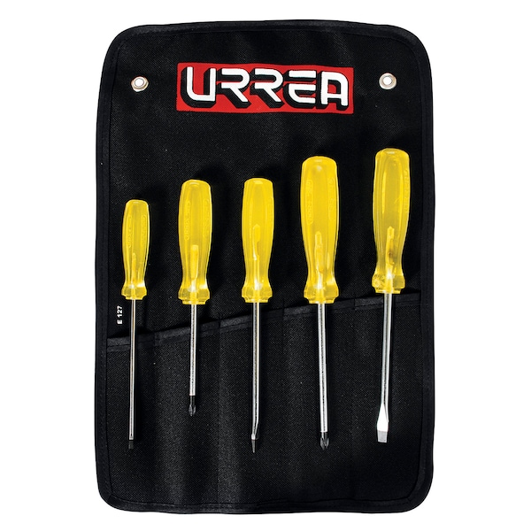 Urrea Amber Screwdriver Set of 5 Pieces Comb - JBUD01