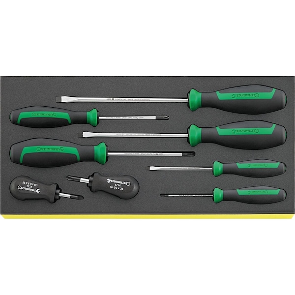 Stahlwille Tools DRALL+ set of screwdrivers i.TCS inlay No.TCS 4620-4734/8 1/3-tray8-pcs. - 96838769