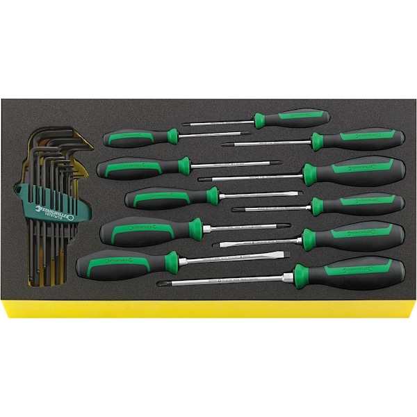 Stahlwille Tools DRALL+ set of screwdrivers i.TCS inlay No.TCS WT 4622-4650-1 -tray24-pcs. - 96830126