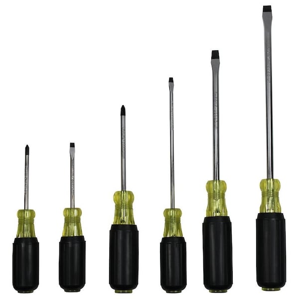 Vulcan Screwdriver, 6-Piece, Yellow Handle - SD-SET-PVC