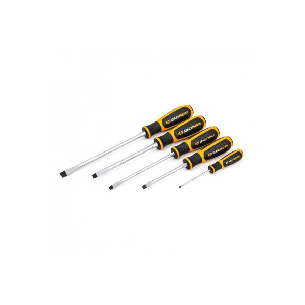 Apex Tool Group Gearwrench® 5 Piece Slotted Dual Material Screwdriver Set - 80053H