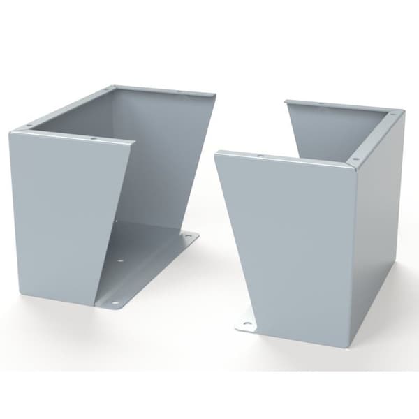 Saginaw Control & Engineering Floor Stand Kit, 12 in. H x 16 in. W x 9.12 in. L, Carbon Steel, 1 PR - SCE-FK1216LG