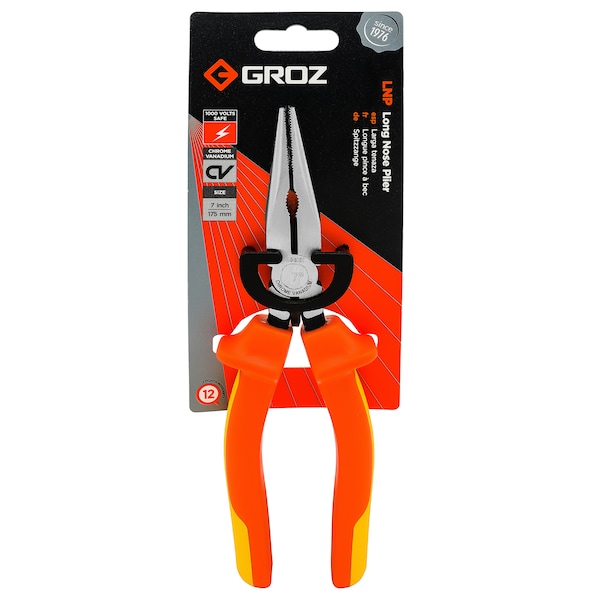 Groz Long Nose Pliers, CV Steel - 31541