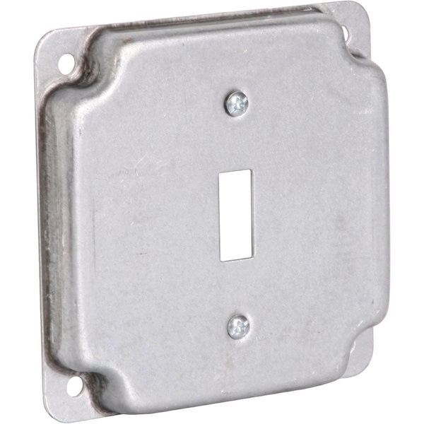 Southwire Electrical Box Cover, Square, Galvanized Steel, Toggle and Raised Cover - G1935-UPC
