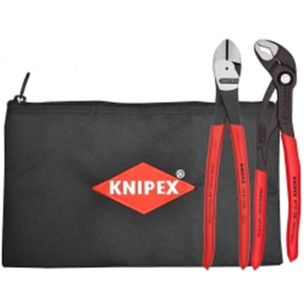Grip-On 9K0080115US 2-Piece 10 in. Pliers Set with Keeper Pouch - KNP9K0080115US