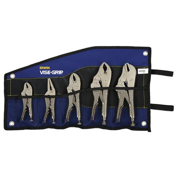 Irwin Irwin 586-IRHT82593 Fast Release Locking Pliers Kit Bag Set - 5 Piece - 586-IRHT82593