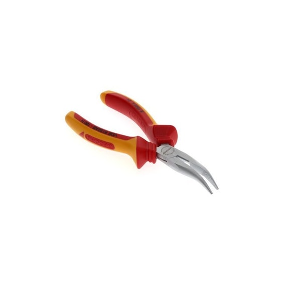 Gedore Ins Bent, Needle Nose Pliers, 6-1/4", Number of Pieces: 1 - VDE 8132 AB-160 H