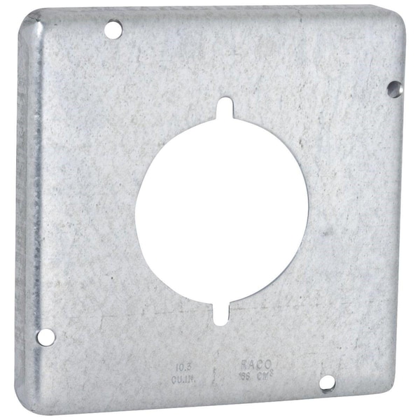 Southwire 2.156 In. Dia. Receptacle 4-11/16 In. x 4-11/16 In. Square Device Cover - 72C44-UPC