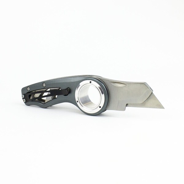 Excel Blades K60 Revo Utility Knife, Folding Knife with Clip, Work Knife, Gray, 6pk - 16061