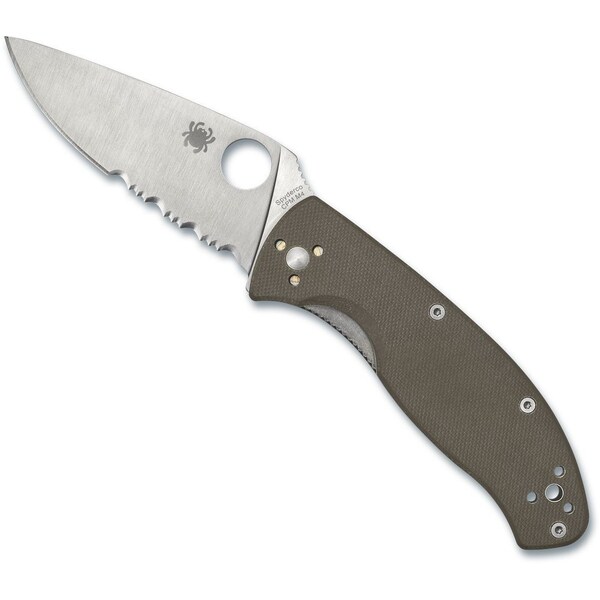 Spyderco 2024 Spyderco Reveal 13 Tenacious Brown G-10 Cpm M4, Combo Edge - SPY-C122GBNM4PS