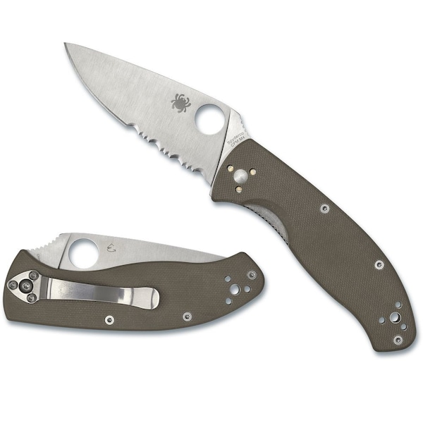 Spyderco 2024 Spyderco Reveal 13 Tenacious Brown G-10 Cpm M4, Combo Edge - SPY-C122GBNM4PS