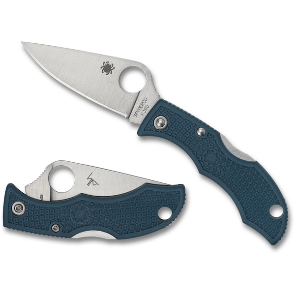 Spyderco 2024 Spyderco, Reveal V4, Ladybug, Blue Frn, K390, Plain Edge - SPY-LFP3K390
