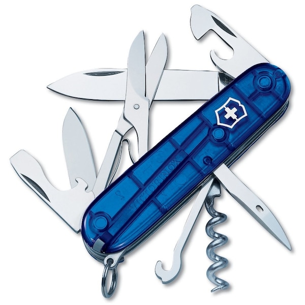 Swiss Army Brands 2024 Victorinox 56386 Climber Sapphire 91Mm, Clam Pack - VIC-1.3703.T2-X1