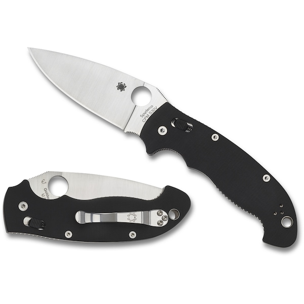 Spyderco 2024 Spyderco Manix 2 Xl G-10 Black Plain - SPY-C95GP2