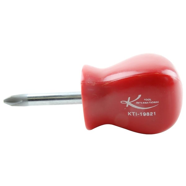 K-Tool International Stbby Phllp Screwdriver, Red Hndl, #2X1.5" - KTI-19821
