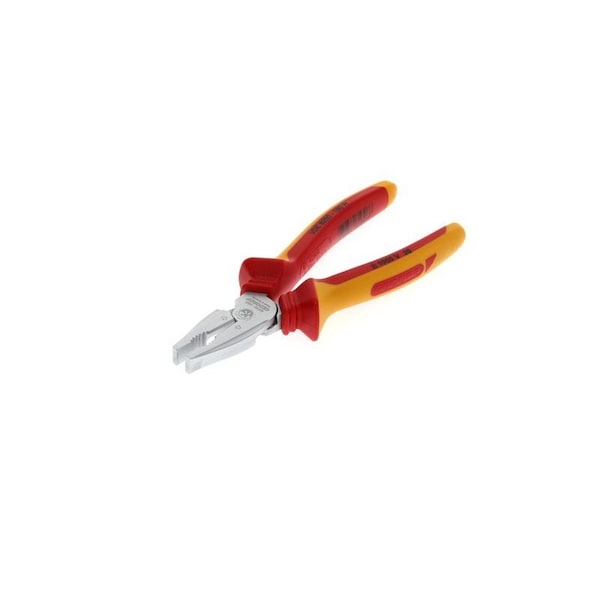 Gedore Ins. Power Combination Pliers, 7-7/8", Jaw Length: 38.5mm - VDE 8250-180 H