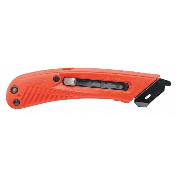 S5 Utility Knife, Safety Cut, Left Hand, PK12 Safety Blade, 12 PK - KN125